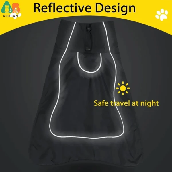 Warme & Wasserdichte Hundejacke | Reflektierend | Fleece Winterjacke & Regenmantel - Image 6