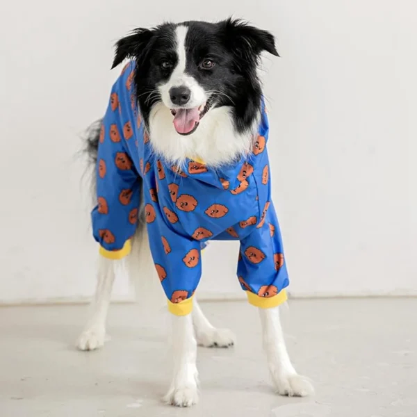 Stylische Hundejacke mit Fuchs-Muster & Kapuze – Wasserdicht für Hunde - Image 4